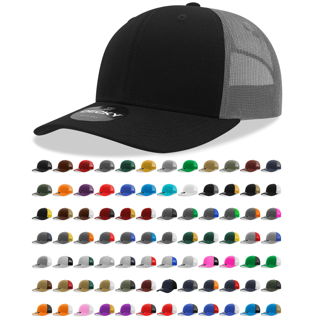 Decky 6021 – Classic 6-Panel Mid-Profile Trucker Hat