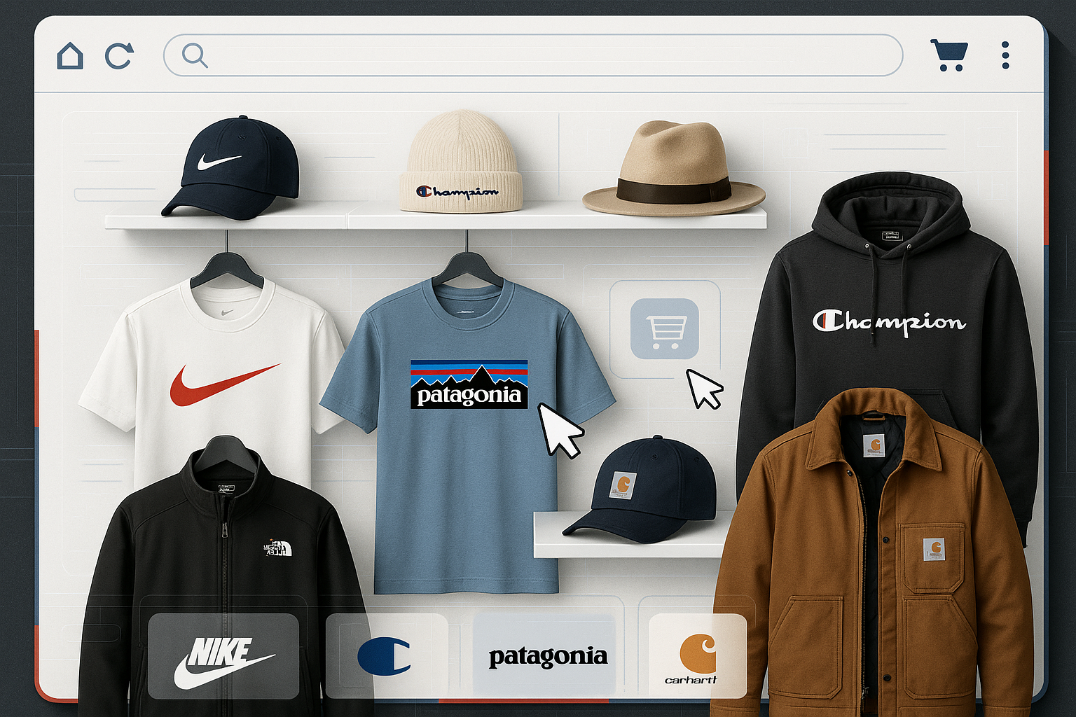 we running online store that different apparel and headwear brands online in usa